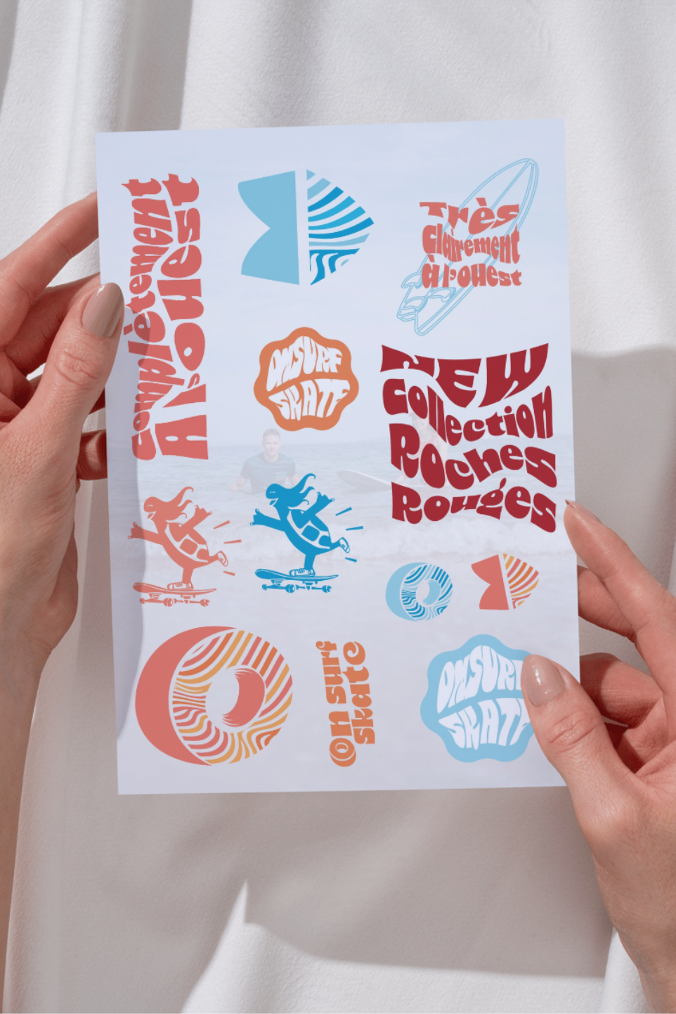 Plaquette Roches Rouges 12 stickers